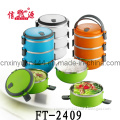 Stainless Steel Keep Warm Seal Color Tiffin Box (FT-2409)